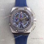 Swiss 3126 Audemars Piguet Michael Schumacher Blue Rubber Replica Watch
